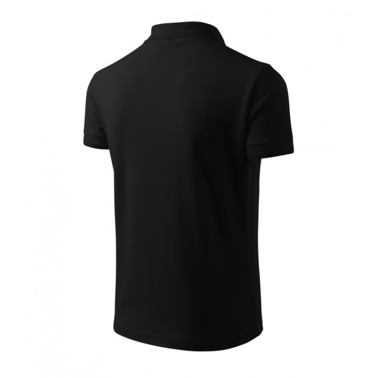 Vyriški Polo Marškinėliai PIQUE Black, 200 g/m²