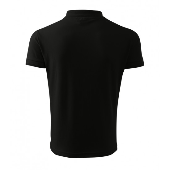 Vyriški Polo Marškinėliai PIQUE Black, 200 g/m²