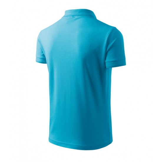 Vyriški Polo Marškinėliai PIQUE Blue atoll, 200 g/m²