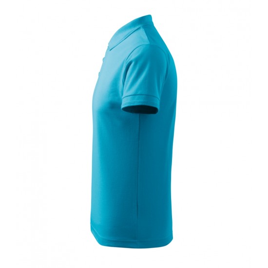 Vyriški Polo Marškinėliai PIQUE Blue atoll, 200 g/m²