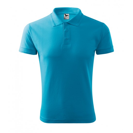Vyriški Polo Marškinėliai PIQUE Blue atoll, 200 g/m²
