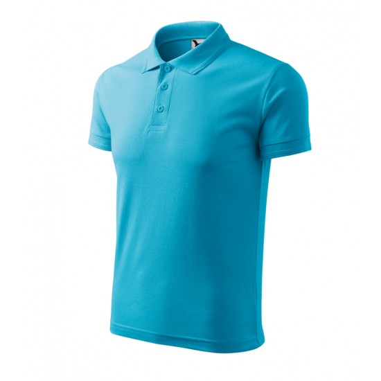 Vyriški Polo Marškinėliai PIQUE Blue atoll, 200 g/m²