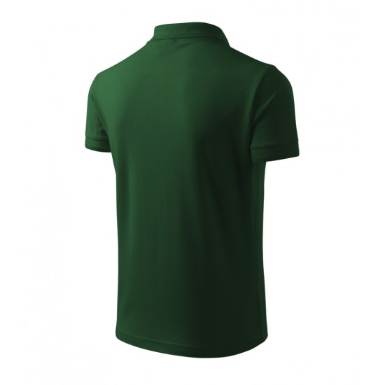 Vyriški Polo Marškinėliai PIQUE Bottle green, 200 g/m²
