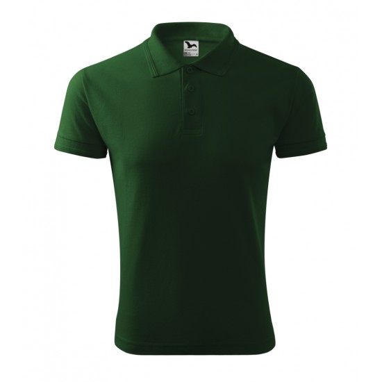 Vyriški Polo Marškinėliai PIQUE Bottle green, 200 g/m²
