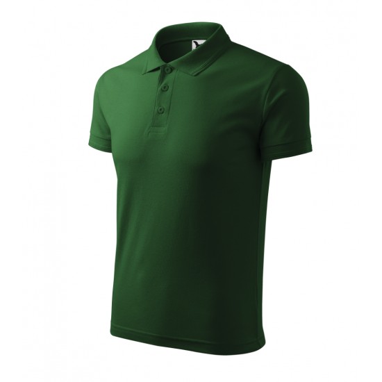 Vyriški Polo Marškinėliai PIQUE Bottle green, 200 g/m²