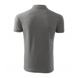 Vyriški Polo Marškinėliai PIQUE Dark gray melange, 200 g/m²