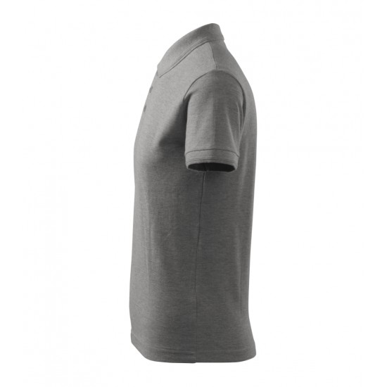 Vyriški Polo Marškinėliai PIQUE Dark gray melange, 200 g/m²