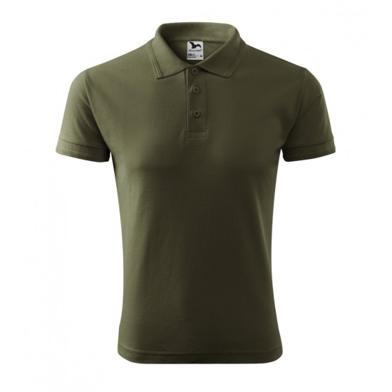 Vyriški Polo Marškinėliai PIQUE Military, 200 g/m²