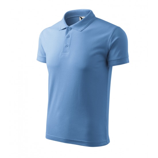 Vyriški Polo Marškinėliai PIQUE Sky blue, 200 g/m²