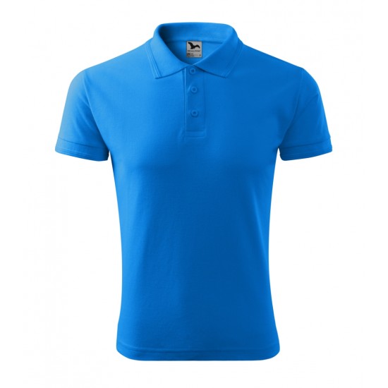 Vyriški Polo Marškinėliai PIQUE Snorkel blue, 200 g/m²