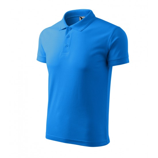 Vyriški Polo Marškinėliai PIQUE Snorkel blue, 200 g/m²