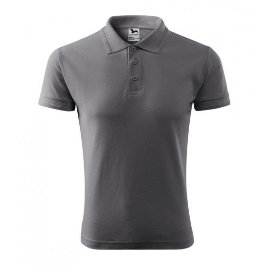 Vyriški Polo Marškinėliai PIQUE Steel gray, 200 g/m²