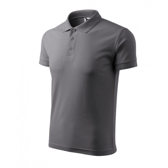 Vyriški Polo Marškinėliai PIQUE Steel gray, 200 g/m²