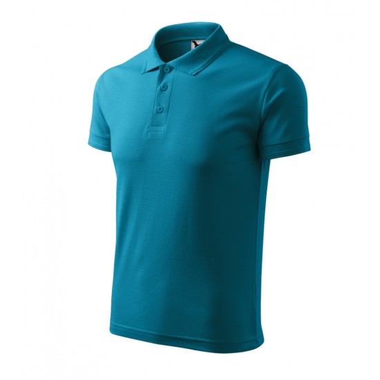 Vyriški Polo Marškinėliai PIQUE Turquoise, 200 g/m²