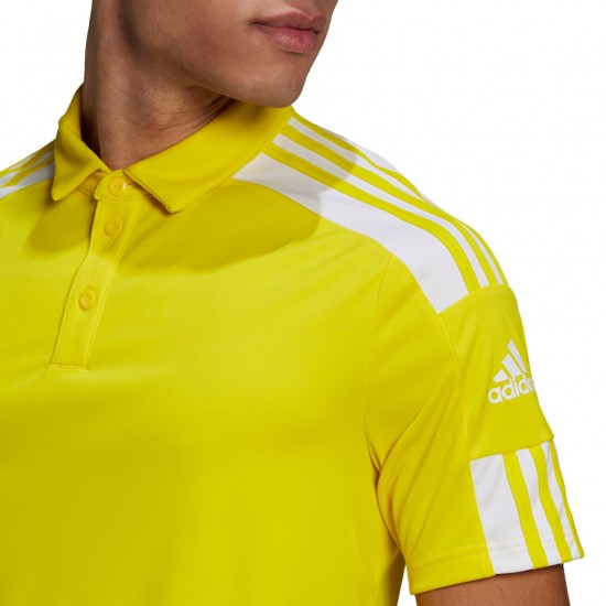 Vyrų Adidas Squadra 21 Polo Marškinėliai Geltoni GP6428