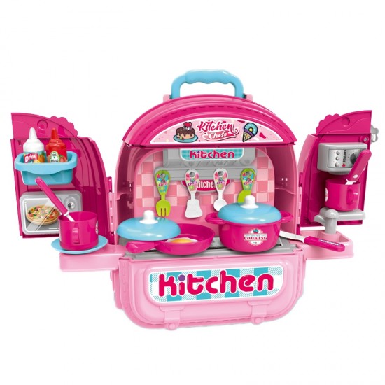 WOOPIE Dollhouse 3in1 nešiojama virtuvė kuprinėje WOOPIE Dollhouse 3in1 nešiojama virtuvė kuprinėje