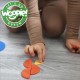 WOOPIE GREEN medinė Montessori dėlionė 40 raštų atkurti 55 vnt. FSC sertifikuota