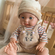 WOOPIE ROYAL Lėlė Doll in Bunny Clothes 46 cm