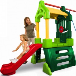 Žaidimų aikštelės klubo namelio čiuožykla ir sūpynės „Little Tikes“