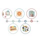Žaislų dėžutė edukacinė 5in1 sensorinė dėžutė 11-12 mėnesių TOOKY TOY XXL Montessori