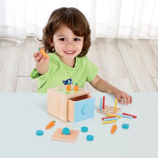 Žaislų dėžutė edukacinė 7in1 sensorinė dėžutė 16-18 mėnesių TOOKY TOY XXL Montessori