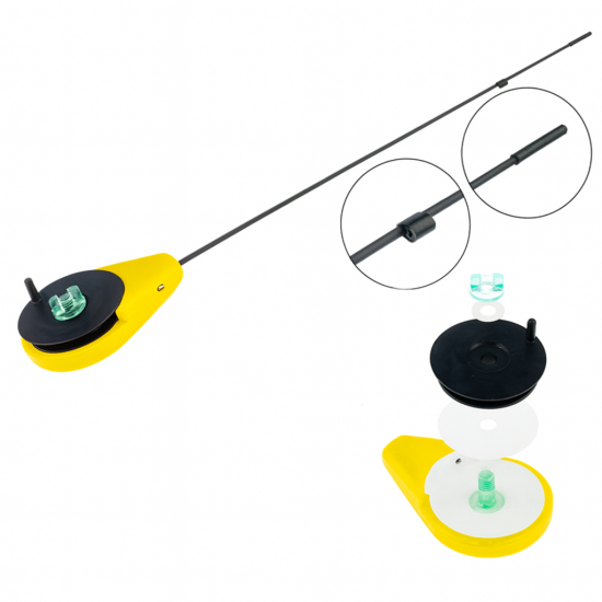Žieminė meškerėlė Akara BRZ 27 cm (1–6 g), su 45 mm rite, geltona