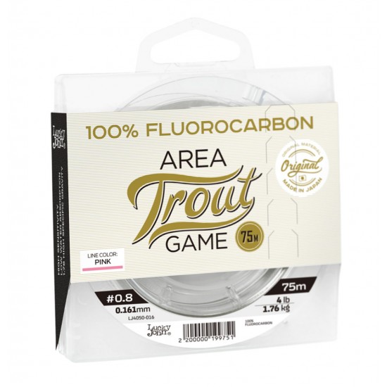 Žvejybinis valas Lucky John Fluorocarbon Area Trout Game 0.75m 0.16mm