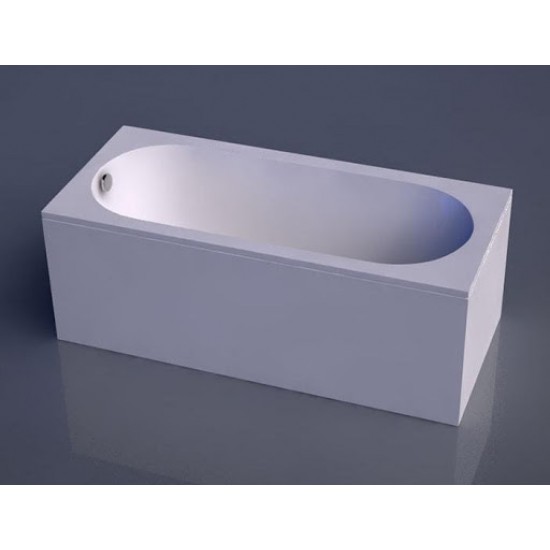 Akmens masės vonia Libero 180x80 cm, balta