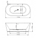 Akrilinė vonia JAVA 203 balta 170 cm