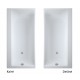 Akrilo vonia Cersanit Smart, 170x80 cm dešininė