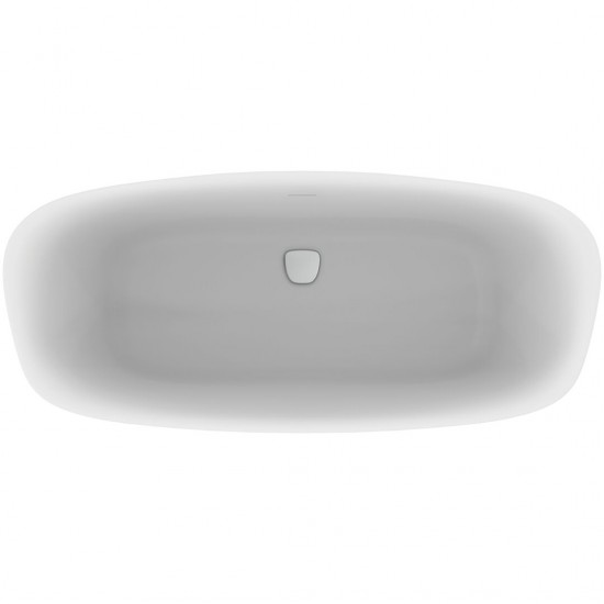 Akrilo vonia Ideal Standard Dea, 170x75, laisvai pastatoma, balta matinė/juoda matinė