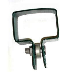 Apkaba metalinei tvorai užbaigimo 80x80 mm su tvirtinimo varžtais žalia (Ral6005)