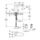 Bekontaktis praustuvo maišytuvas Grohe QuickFix Sensor Get E, chromas Bekontaktis praustuvo maišytuvas Grohe QuickFix Sensor Get E, chromas