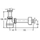 Bide sifonas butelinis, be ventilio 1 1/4 x 32