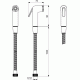 Bidetės galvute Ideal Standard, su metaline 1500 mm žarnele