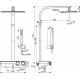 Ceratherm S200 termostatinė dušo sistema, stačiakampė metalinė 300x200 mm centrinė galva, chromas