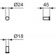 Chalato kabliukas Ideal Standard Connect, chromas Chalato kabliukas Ideal Standard Connect, chromas