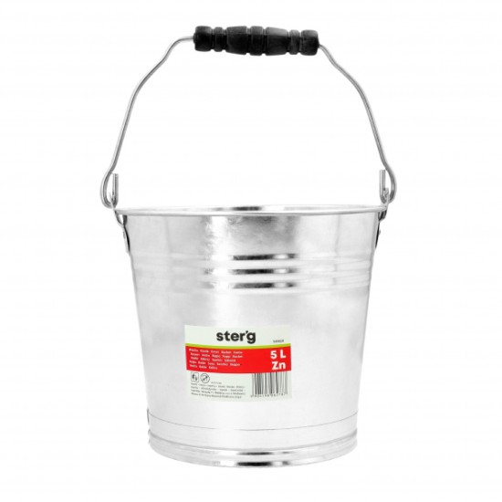 Cinkuotas metalinis kibiras, 5l