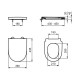 Dangtis WC Ideal Standard i.life O, Soft Close