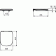 Dangtis WC Ideal Standard Tesi, Thin, lėtai nusileidžiantis