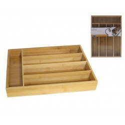 Dėklas stalo įrankiams medinis 35*25.6*5cm