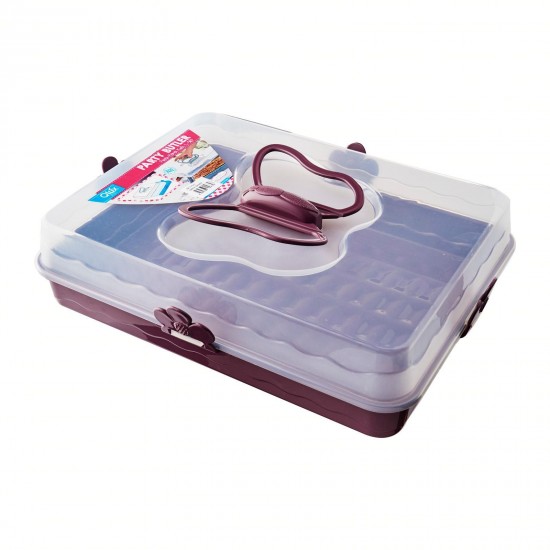 Dėžė konditerijai plast. 37*28*9cm L-587 QLUX Dėžė konditerijai plast. 37*28*9cm L-587 QLUX