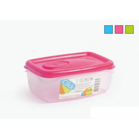 Dėžutė maistui plast. hermetinė 0.5L C754H01