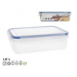 Dėžutė maistui plast. hermetinė 1.2L 15*21*6.5cm