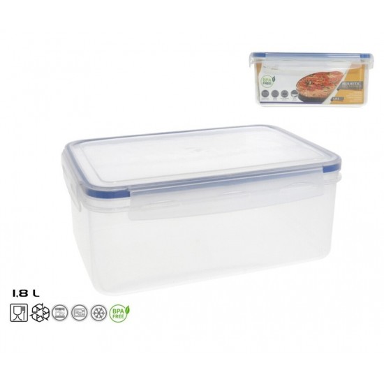 Dėžutė maistui plast. hermetinė 1.8L 20*14*9cm