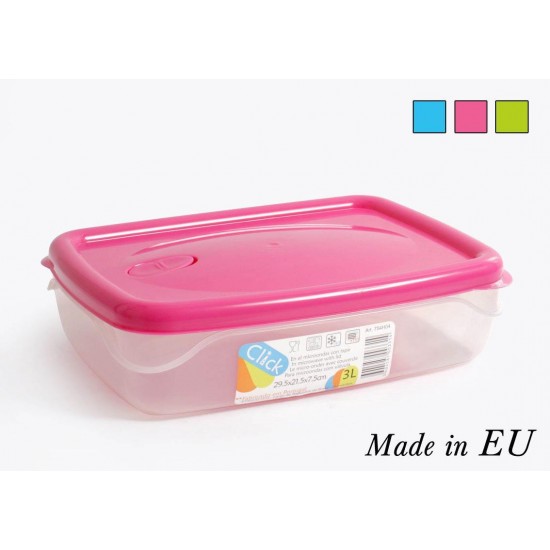 Dėžutė maistui plast. hermetinė 3.0L C754H04