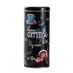 Dėžutė met. apvali 18*8cm 700ml Coffee