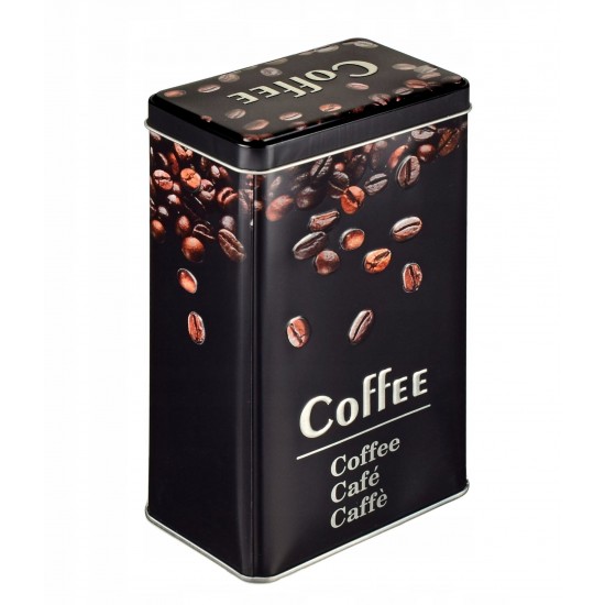 Dėžutė met. stačiakampė 16*9.5*6cm 800ml Coffee