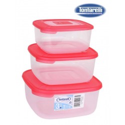 Dėžutės maistui plast. 1/1.5/2.5L 3vnt FAMILY