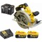 Diskinis pjūklas DeWalt DCS570P2; 18V 2x5Ah